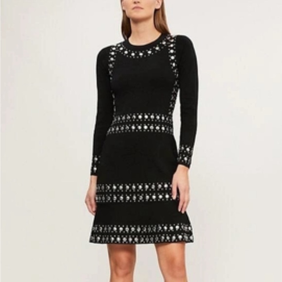 MICHAEL Michael Kors Dresses & Skirts - MICHAEL MICHAEL KORS
Studded Stretch-knit Mini Dress In Black/Gold